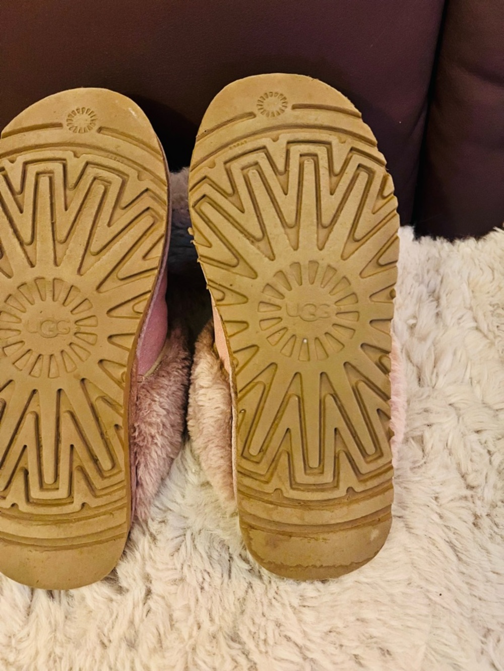 UGG Women’s Shearling-Lined Slippers in Dusty Pink - Picture 13 of 15